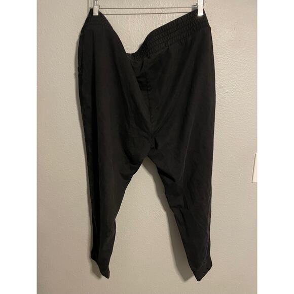 Anthropologie Saturday Sunday Pants Womens 2X Black Harem Jogger D-Ring Belted - Picture 2 of 9